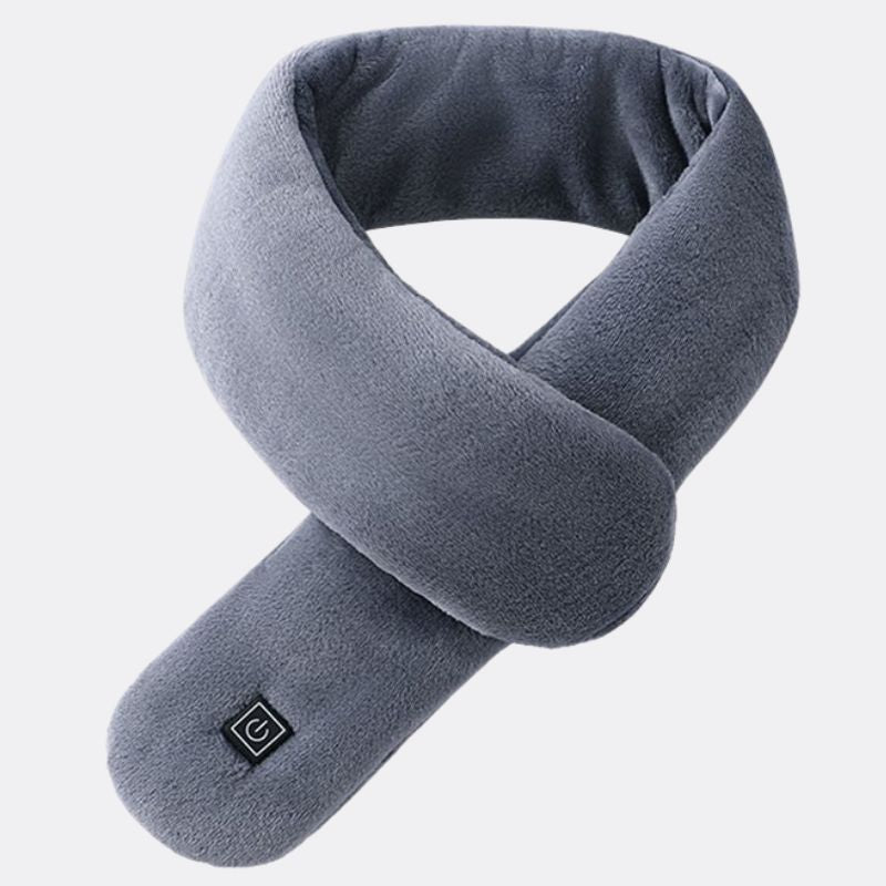 Écharpe chauffante en peluche à bouts arrondis