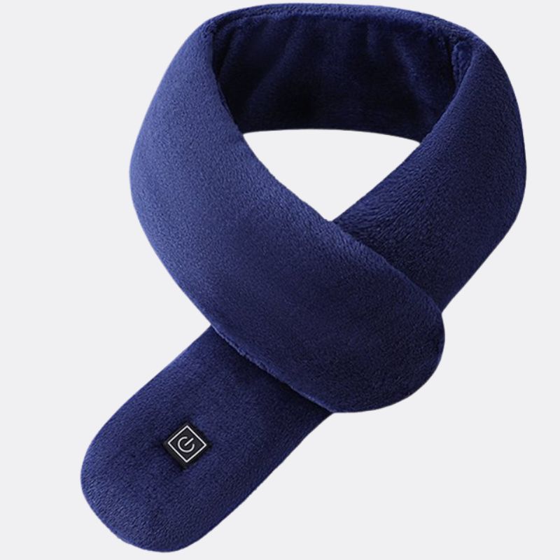 Écharpe chauffante en peluche à bouts arrondis