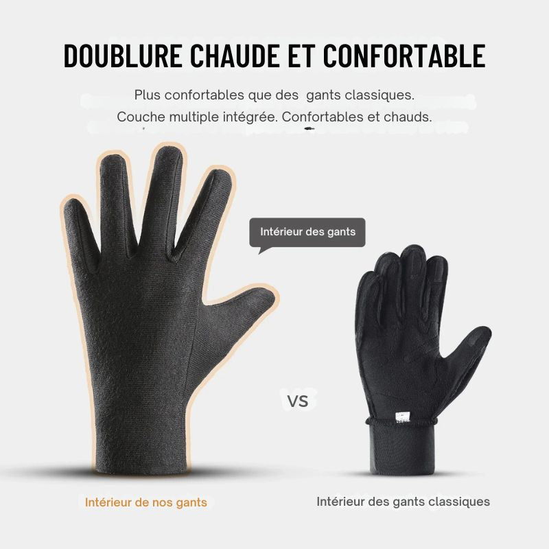 Gants chauffants sports extérieurs