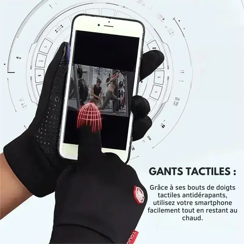 Gants chauffants tactiles Protech