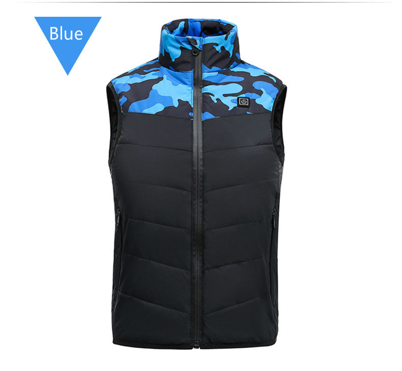 Gilet Chauffant Enfant Camouflage Gris