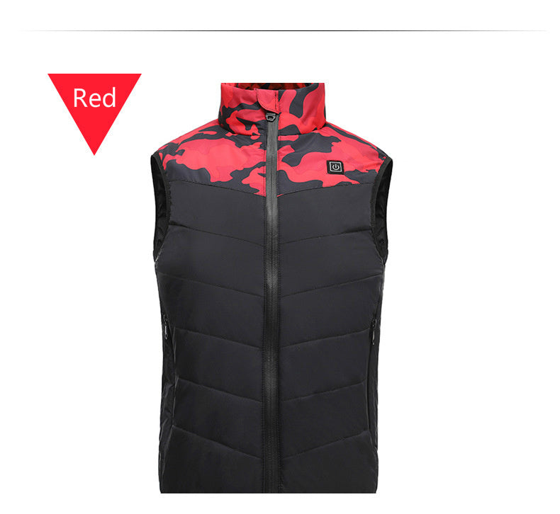 Gilet Chauffant Enfant Camouflage Gris