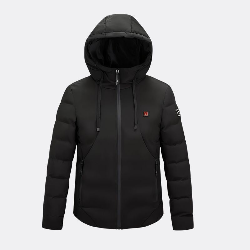 Manteau chauffant à capuche et imperméable pour homme