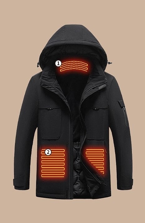 Manteau chauffant femme