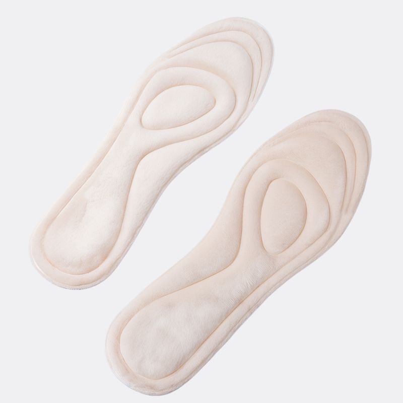 Semelles thermiques en coton peluche