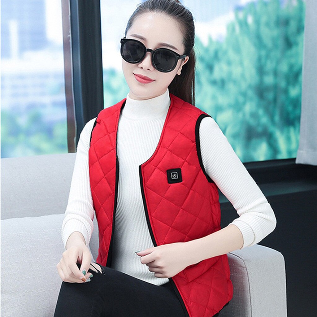 Sous veste chauffante femme