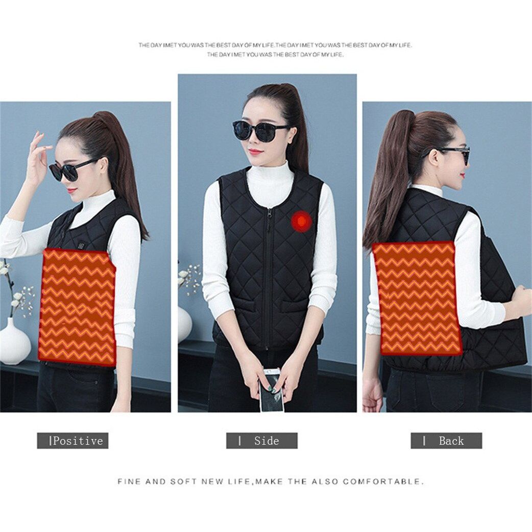 Sous veste chauffante femme