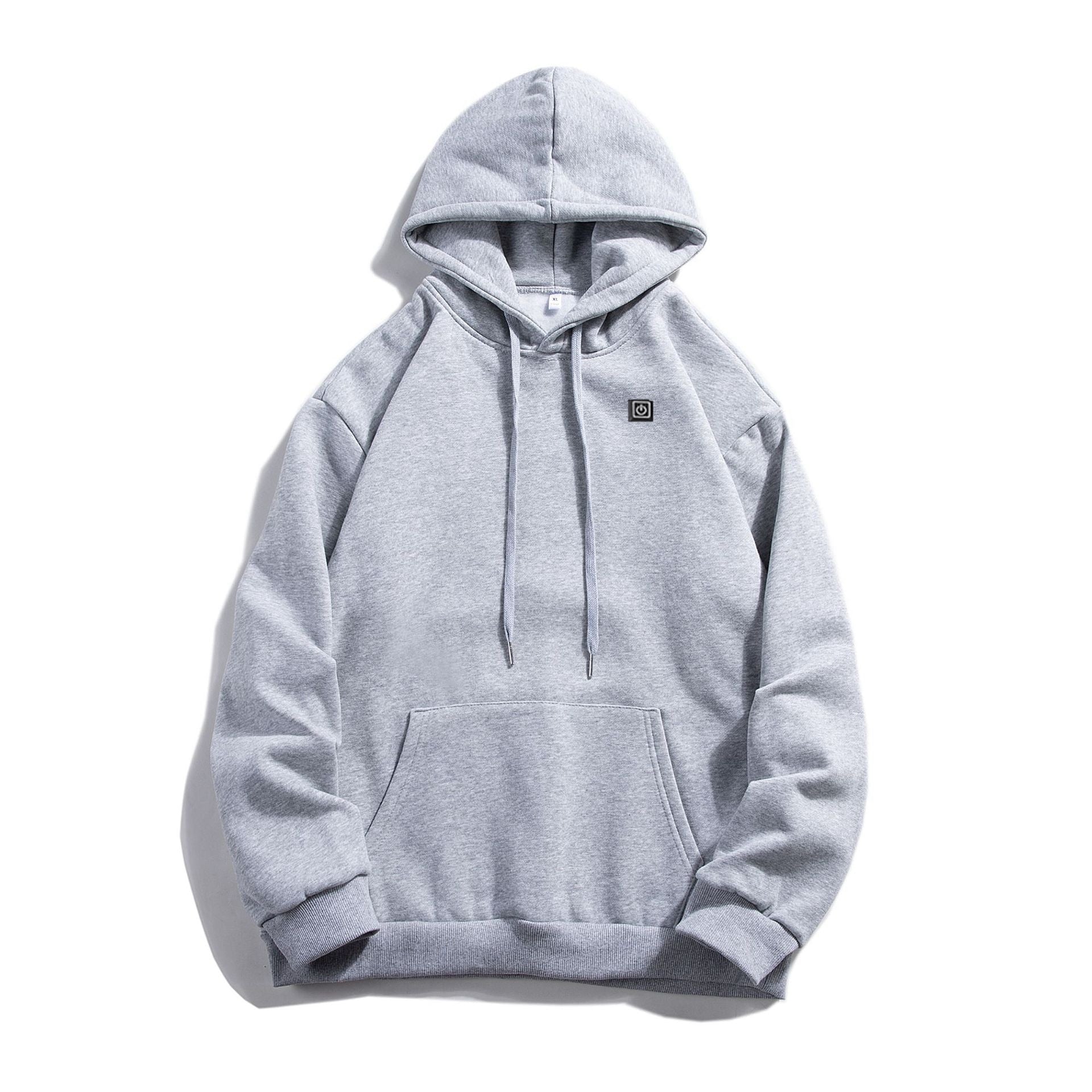 Sweat à capuche chauffant USB pour hommes et femmes gris Vêtement-chauffant.com Gris S 
