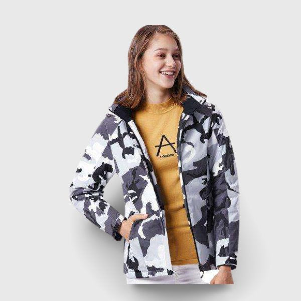 Veste chauffante camouflage pour femme