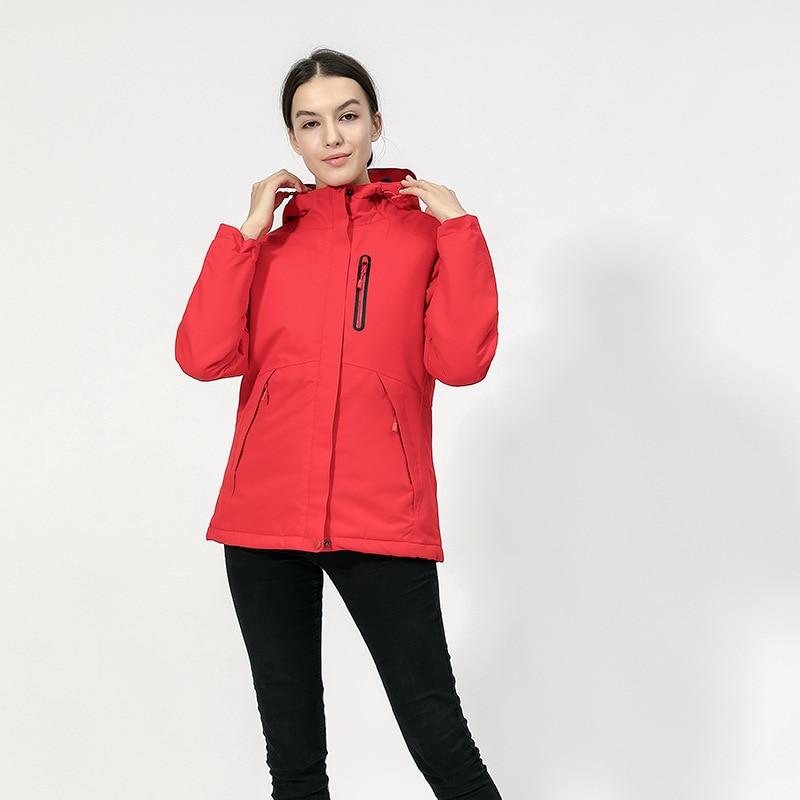 Veste chauffante électrique femme fuchsia