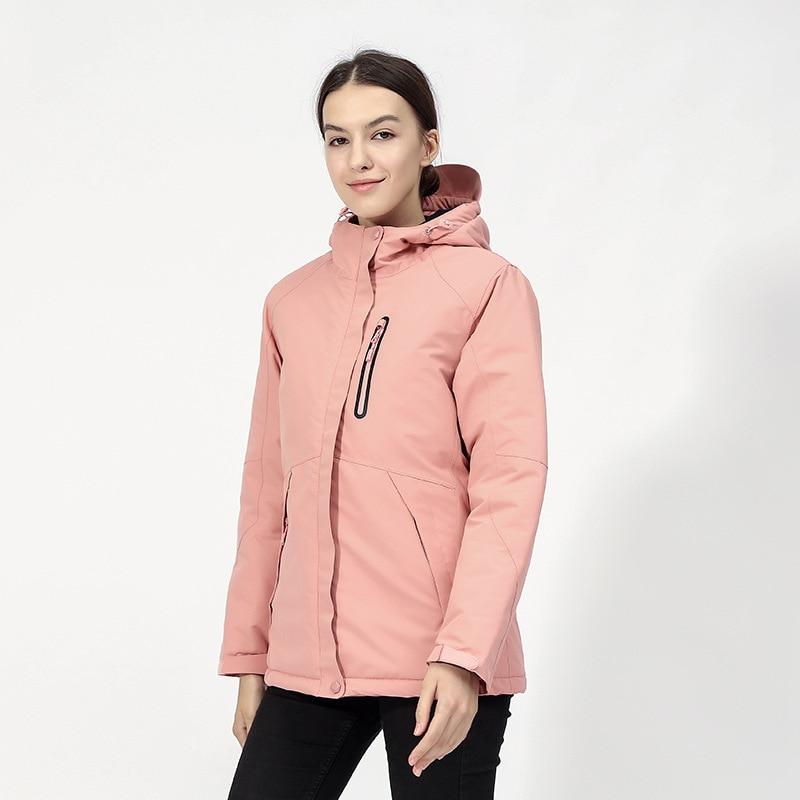 Veste chauffante électrique femme rose