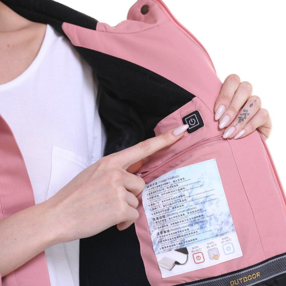 Blouson chauffante électrique homme bleu