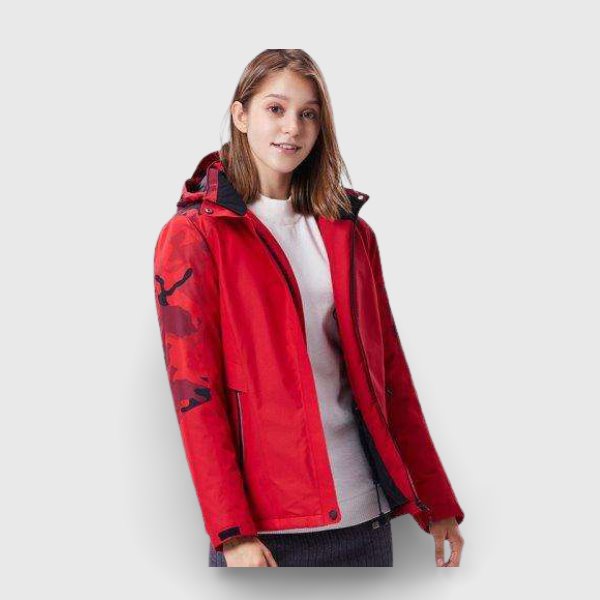 Veste chauffante femme moto