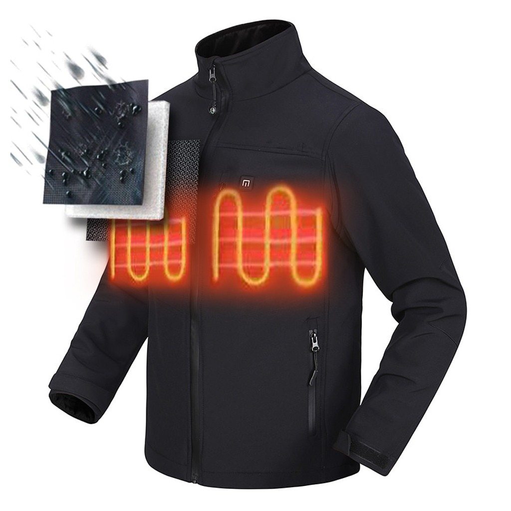 Veste chauffante homme avec batterie incluse veste chauffante Vêtement-chauffant.com Noir S 