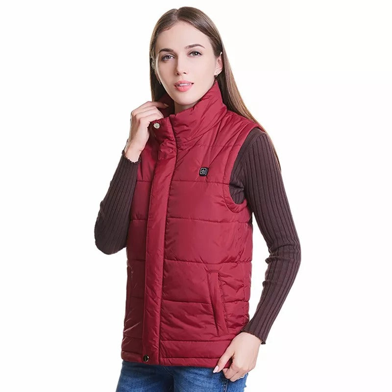 Veste chauffante sans manche femme