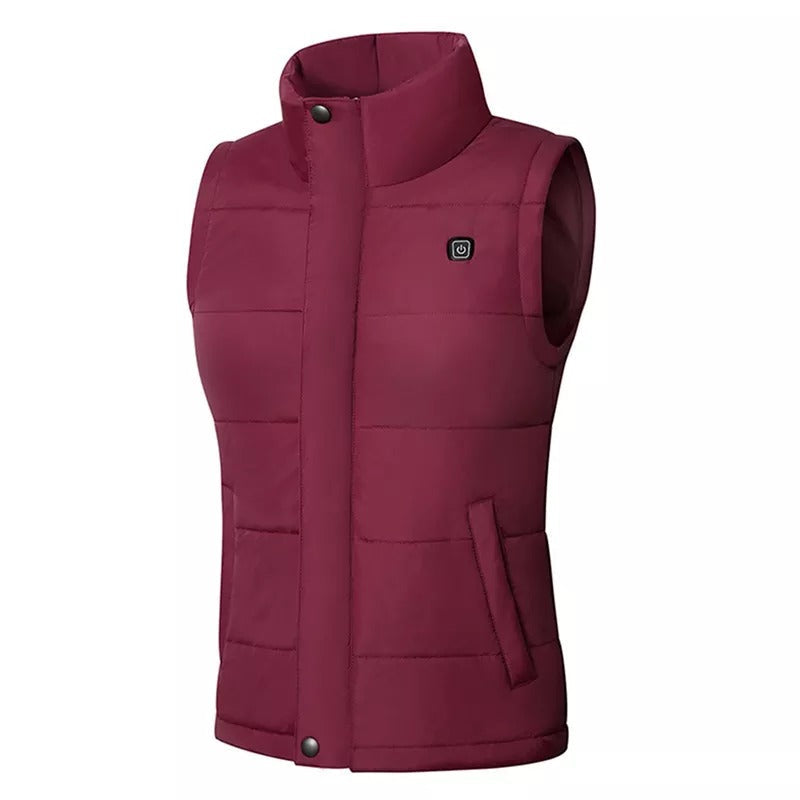 Veste chauffante sans manche femme