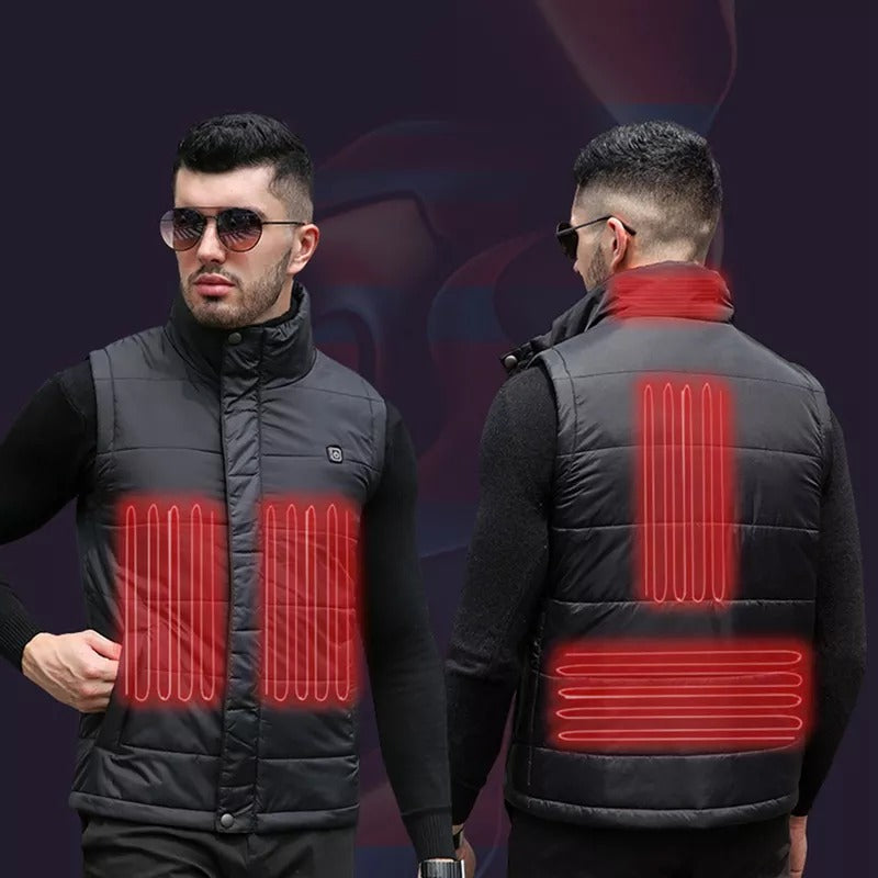 Veste chauffante sans manche femme