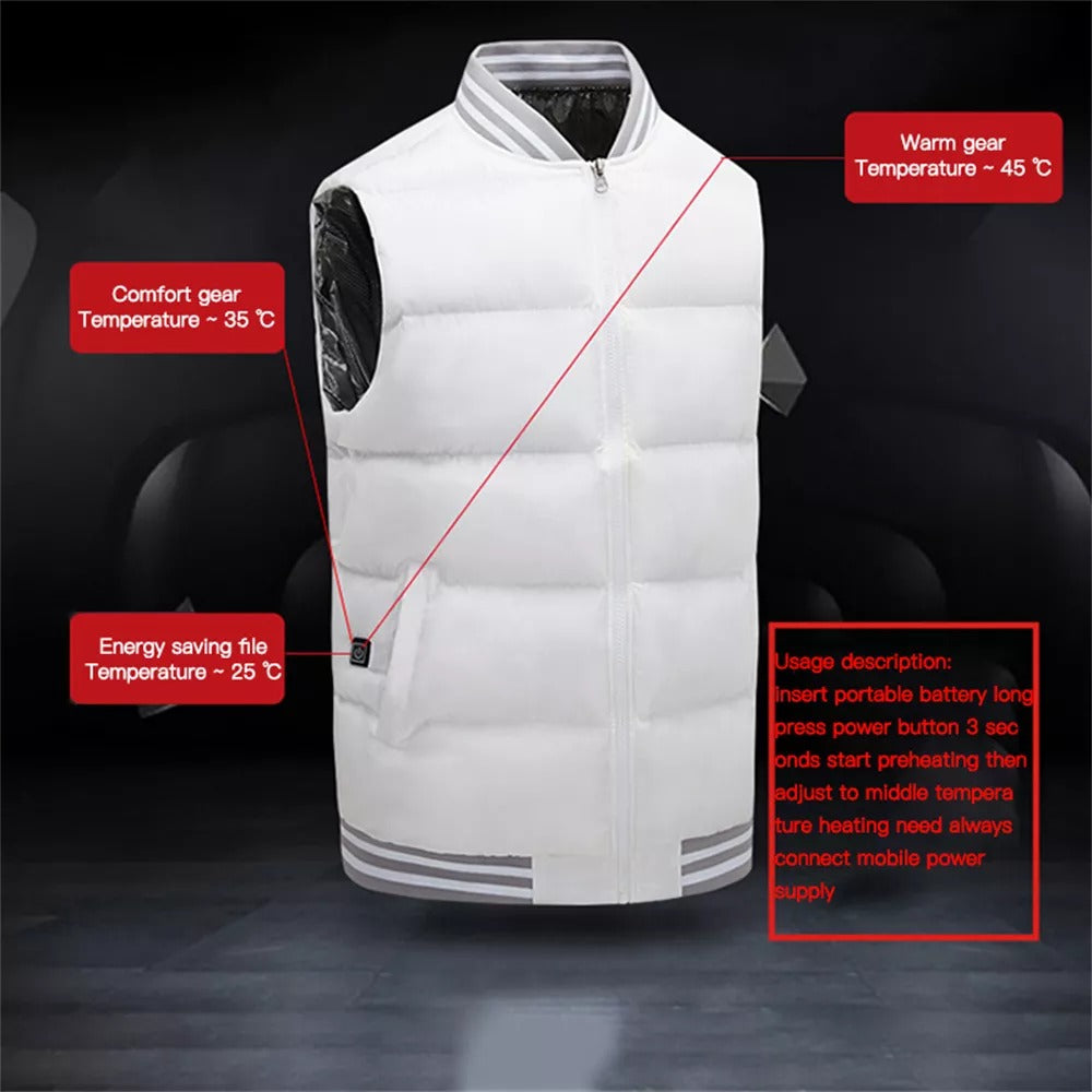 Veste doudoune chauffante homme