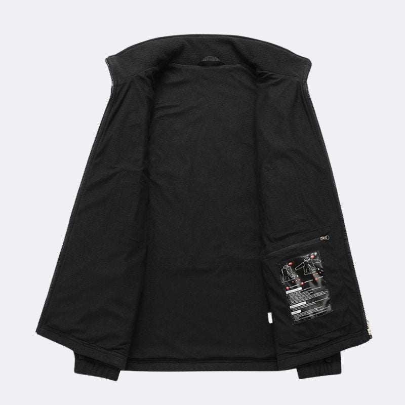 Veste polaire chauffante noir pour homme