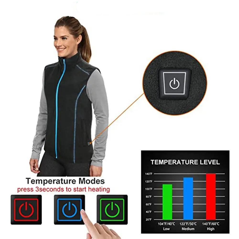 Veste ski chauffante femme